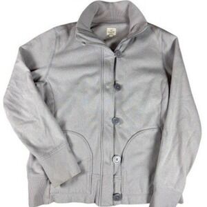 Banana Republic Women's L Button Front Fleece Sweatshirt Jacket Casual Outerwear